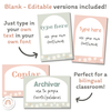 Editable Classroom Posters | Daisy Gingham Neutrals Classroom Decor - Miss Jacobs Little Learners