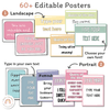 Editable Classroom Posters | PASTELS - Miss Jacobs Little Learners