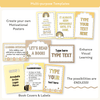Editable Classroom Posters Template - Happy Hive Decor - Miss Jacobs Little Learners