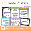 Editable Classroom Posters Templates - Cutesy Theme - Miss Jacobs Little Learners