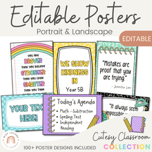  Editable Classroom Posters Templates - Cutesy Theme - Miss Jacobs Little Learners