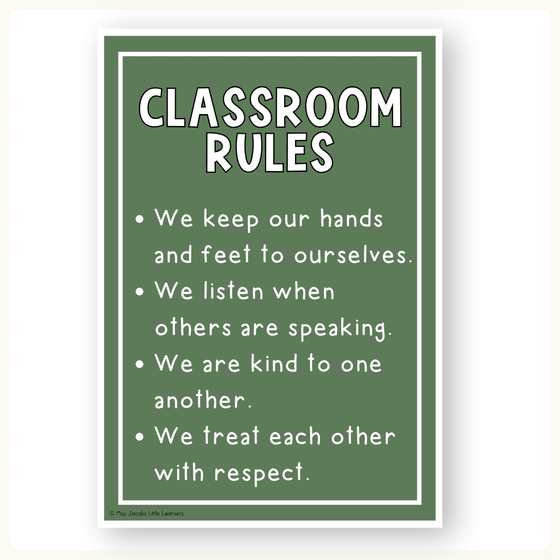 Editable Classroom Posters Templates - Modern Botanical - MJLL – Miss ...