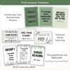 Editable Classroom Posters Templates - Modern Botanical Decor - Miss Jacobs Little Learners