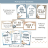 Editable Classroom Posters Templates - Modern Ocean Theme - Miss Jacobs Little Learners