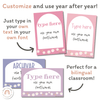 Editable & Customizable Classroom Posters | Daisy Gingham Pastels Classroom Decor - Miss Jacobs Little Learners