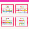 English Posters Reading and Writing Bundle - Bright Theme - Miss Jacobs Little Learners