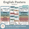 English Posters Reading and Writing Bundle - Cute Sea Life Theme - Miss Jacobs Little Learners