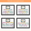 English Posters Reading and Writing Bundle - Cutesy Composition Notebook Theme - Miss Jacobs Little Learners