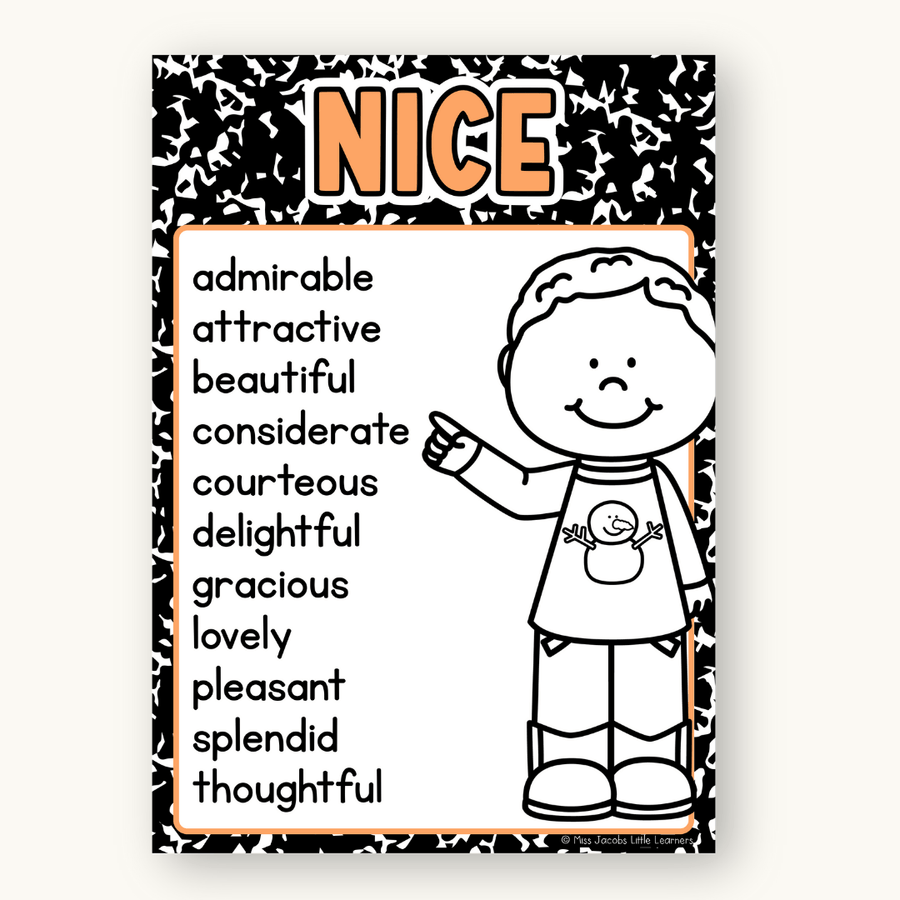 Cutesy Composition Notebook Classroom Decor Collection – Miss Jacobs ...