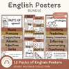 English Posters Reading and Writing Bundle - Desert Neutrals Theme - Miss Jacobs Little Learners