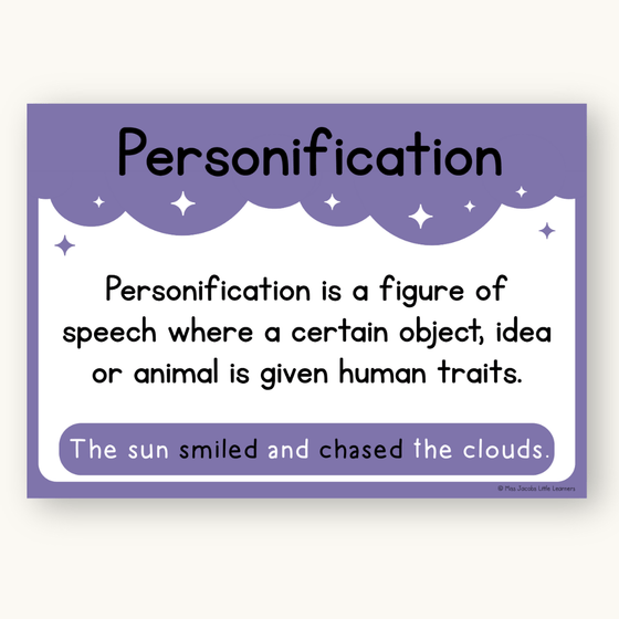 English Posters Reading and Writing Bundle - Dreamy Space Theme - Miss Jacobs Little Learners