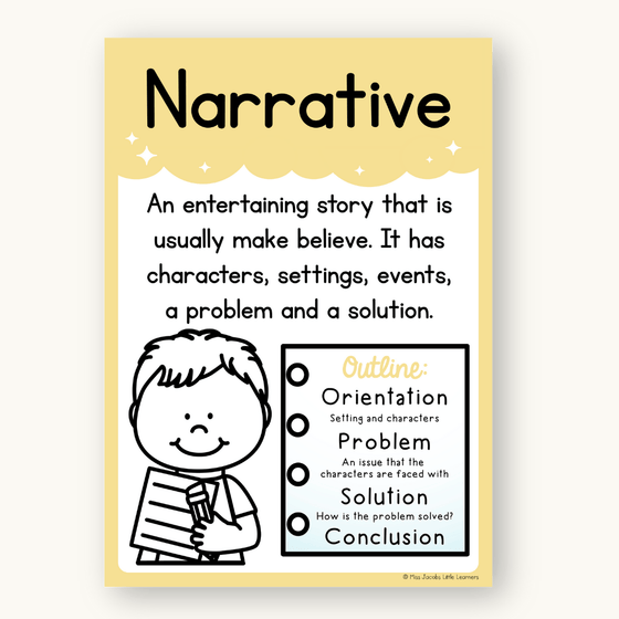 English Posters Reading and Writing Bundle - Dreamy Space Theme - Miss Jacobs Little Learners