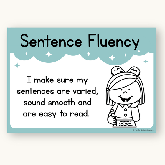 English Posters Reading and Writing Bundle - Dreamy Space Theme - Miss Jacobs Little Learners