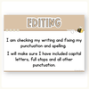 English Posters Reading and Writing Bundle - Happy Hive Classroom Decor - Miss Jacobs Little Learners