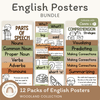 English Posters Reading and Writing Bundle - Woodland Classroom Decor - Miss Jacobs Little Learners