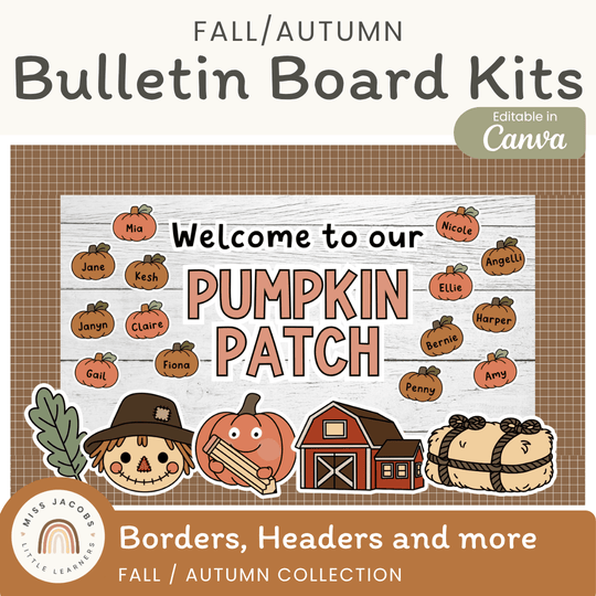 Fall Bulletin Board Decor Kit