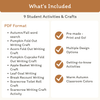 Fall Crafts & Writing Activities Bundle - Miss Jacobs Little Learners