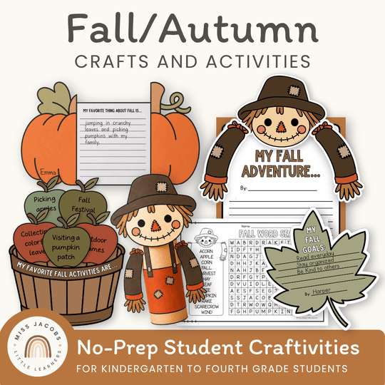 Fall Crafts & Writing Activities Bundle