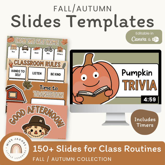 Fall Morning Slides Templates (Google Slides, PPT, Canva)