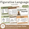 Figurative Language Anchor Chart - Woodland Classroom Decor - Miss Jacobs Little Learners