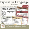 Figurative Language Posters - Australiana Classroom Decor - Miss Jacobs Little Learners