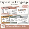 Figurative Language Posters - Boho Neutrals Theme - Miss Jacobs Little Learners