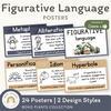 Figurative Language Posters - Boho Plants Decor - Miss Jacobs Little Learners