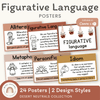 Figurative Language Posters | BOHO VIBES | Desert Neutrals Decor | Editable - Miss Jacobs Little Learners