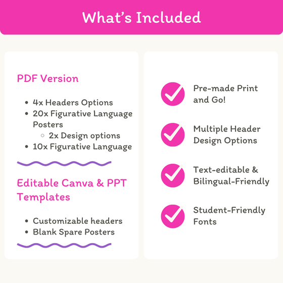 Figurative Language Posters - Bright Theme - Miss Jacobs Little Learners