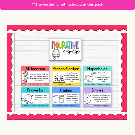 Figurative Language Posters - Bright Theme - Miss Jacobs Little Learners