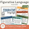Figurative Language Posters - Cute Jungle Animals Theme - Miss Jacobs Little Learners
