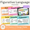 Figurative Language Posters - Cutesy Classroom Decor - Miss Jacobs Little Learners