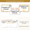 Figurative Language Posters - Daisy Gingham Neutrals Decor - Miss Jacobs Little Learners