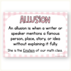 Figurative Language Posters - Daisy Gingham Pastels English Decor - Miss Jacobs Little Learners