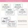 Figurative Language Posters - Daisy Gingham Pastels English Decor - Miss Jacobs Little Learners
