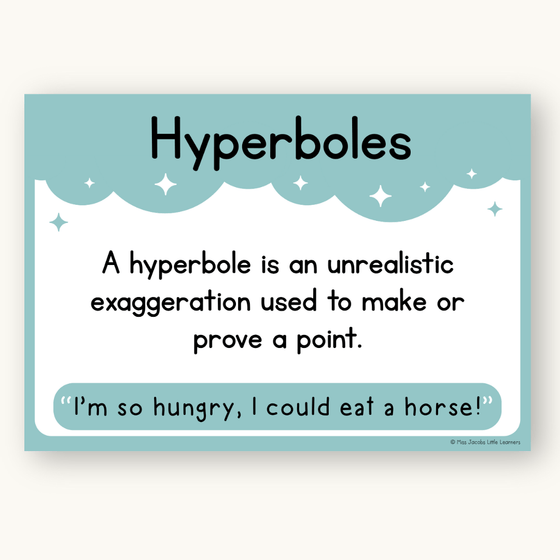 Figurative Language Posters - Dreamy Space Theme - Miss Jacobs Little Learners