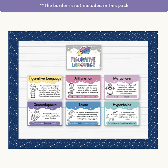 Figurative Language Posters - Dreamy Space Theme - Miss Jacobs Little Learners