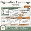 Figurative Language Posters - Modern Jungle Earthy Decor - Miss Jacobs Little Learners