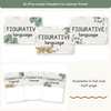 Figurative Language Posters - Modern Jungle Earthy Decor - Miss Jacobs Little Learners