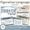 Figurative Language Posters - Modern Ocean Classroom Decor - Miss Jacobs Little Learners