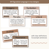 Figurative Language Posters - Neutrals English Decor - Miss Jacobs Little Learners