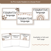 Figurative Language Posters - Neutrals English Decor - Miss Jacobs Little Learners