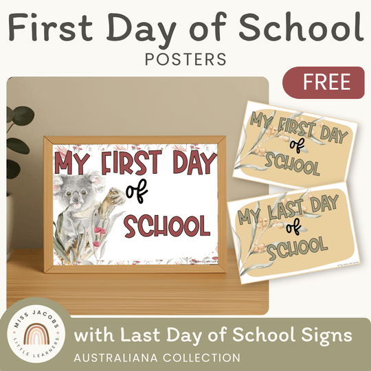 First Day of School Signs - Australiana Decor