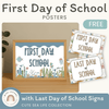 First Day of School Signs - Cute Sea Life Classroom Decor - Miss Jacobs Little Learners