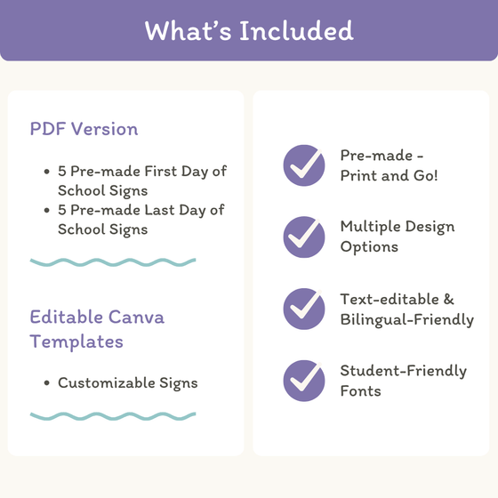 First Day of School Signs - Dreamy Space Theme Classroom Decor - Miss Jacobs Little Learners