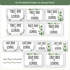 First Day of School Signs - Modern Botanical Classroom Decor - Miss Jacobs Little Learners