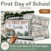 First Day of School Signs - Modern Jungle Classroom Decor - Miss Jacobs Little Learners