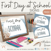 First Day of School Signs - Modern Ocean Classroom Decor - Miss Jacobs Little Learners