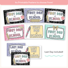 First Day of School Signs - Pastel Composition Notebook Classroom Decor - Miss Jacobs Little Learners
