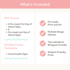 First Day of School Signs - Pastel Composition Notebook Classroom Decor - Miss Jacobs Little Learners